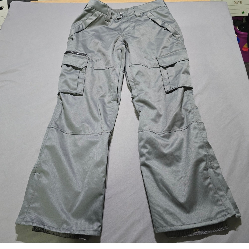 Aperture Snowboard Pants Mens Large Grey 10K Waterproof Technical Cargo